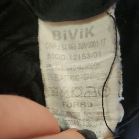 Men's Black Jean Jogger Style Pants - Picture 3 of 3